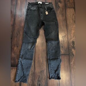 Frame denim black skinny jeans size medium Super 27